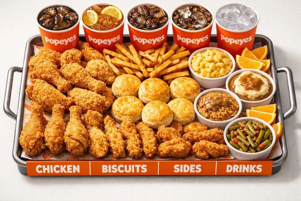 Is Popeyes halal in the USA, UK, and Canada? 2 A variety of Popeyes food items