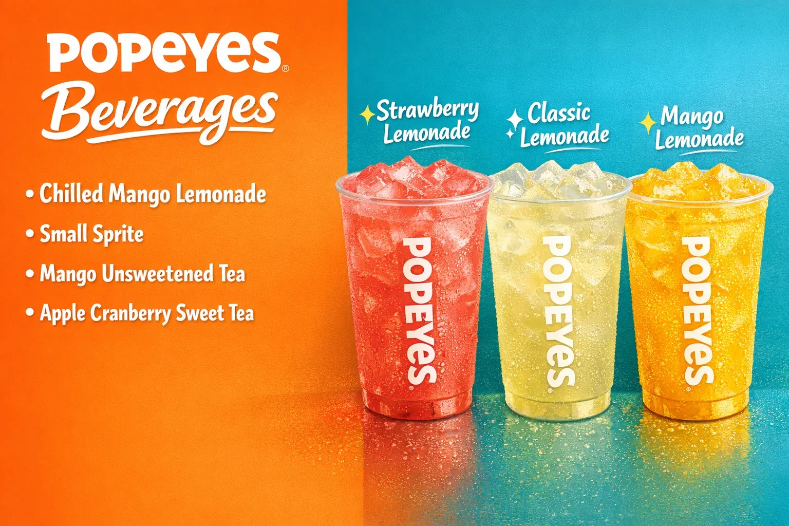 Popeyes Menu With Prices (2026) Updated Combos, Calories & Deals 22 Beverages