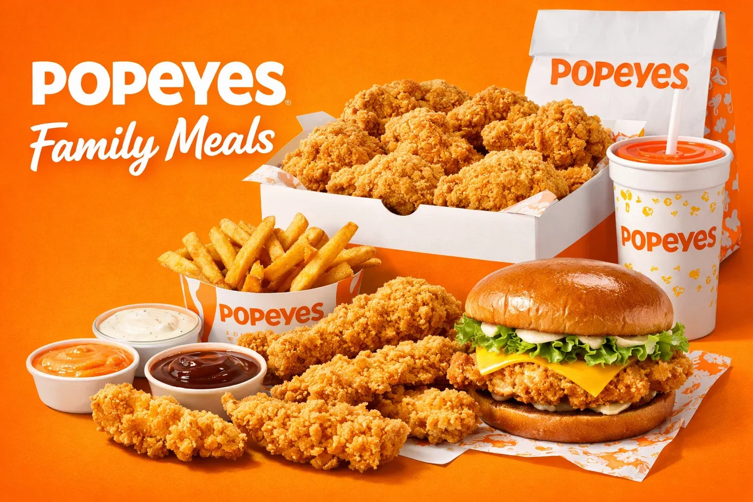 Popeyes Menu With Prices (2026) Updated Combos, Calories & Deals 40 Popeyes Family Meals