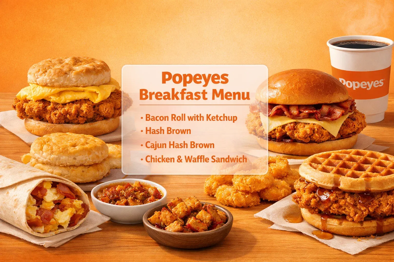 Popeyes Menu With Prices (2026) Updated Combos, Calories & Deals 36 Popeyes Breakfast Menu
