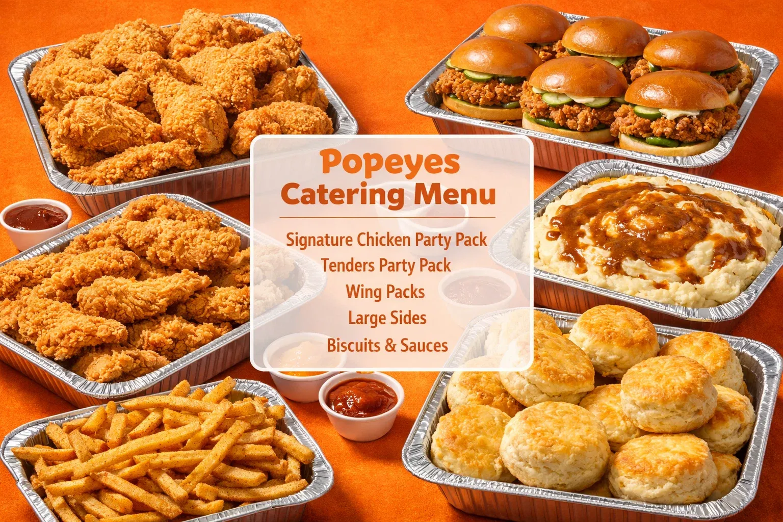 Popeyes Menu With Prices (2026) Updated Combos, Calories & Deals 39 Popeyes Catering Menu