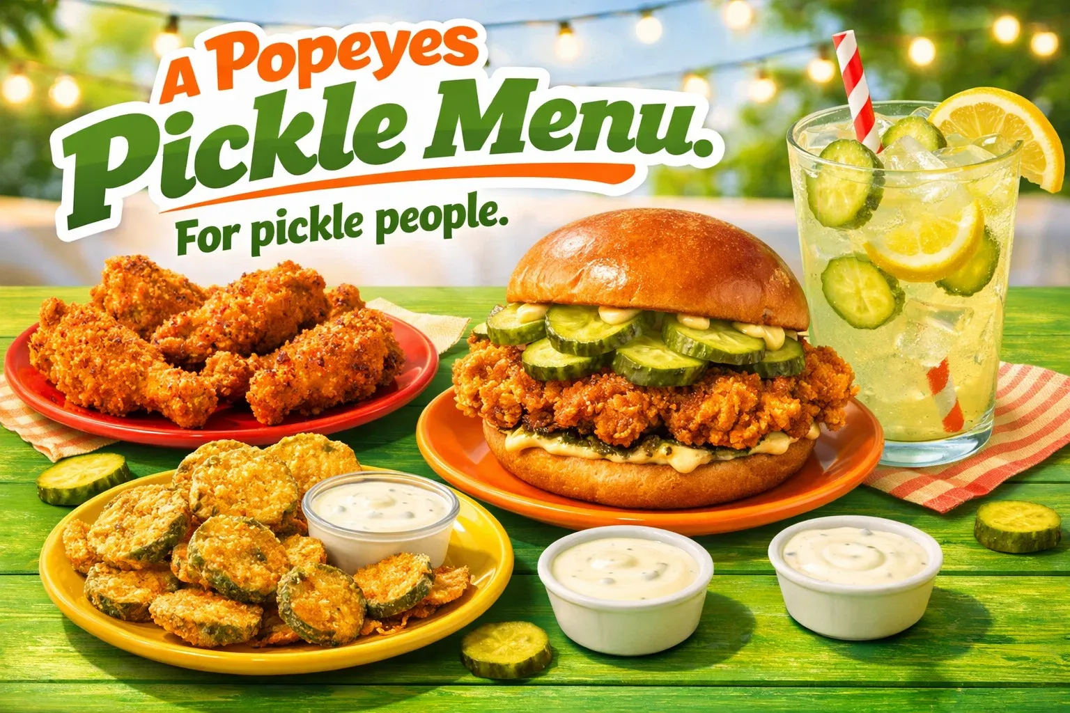 Popeyes Pickle Menu