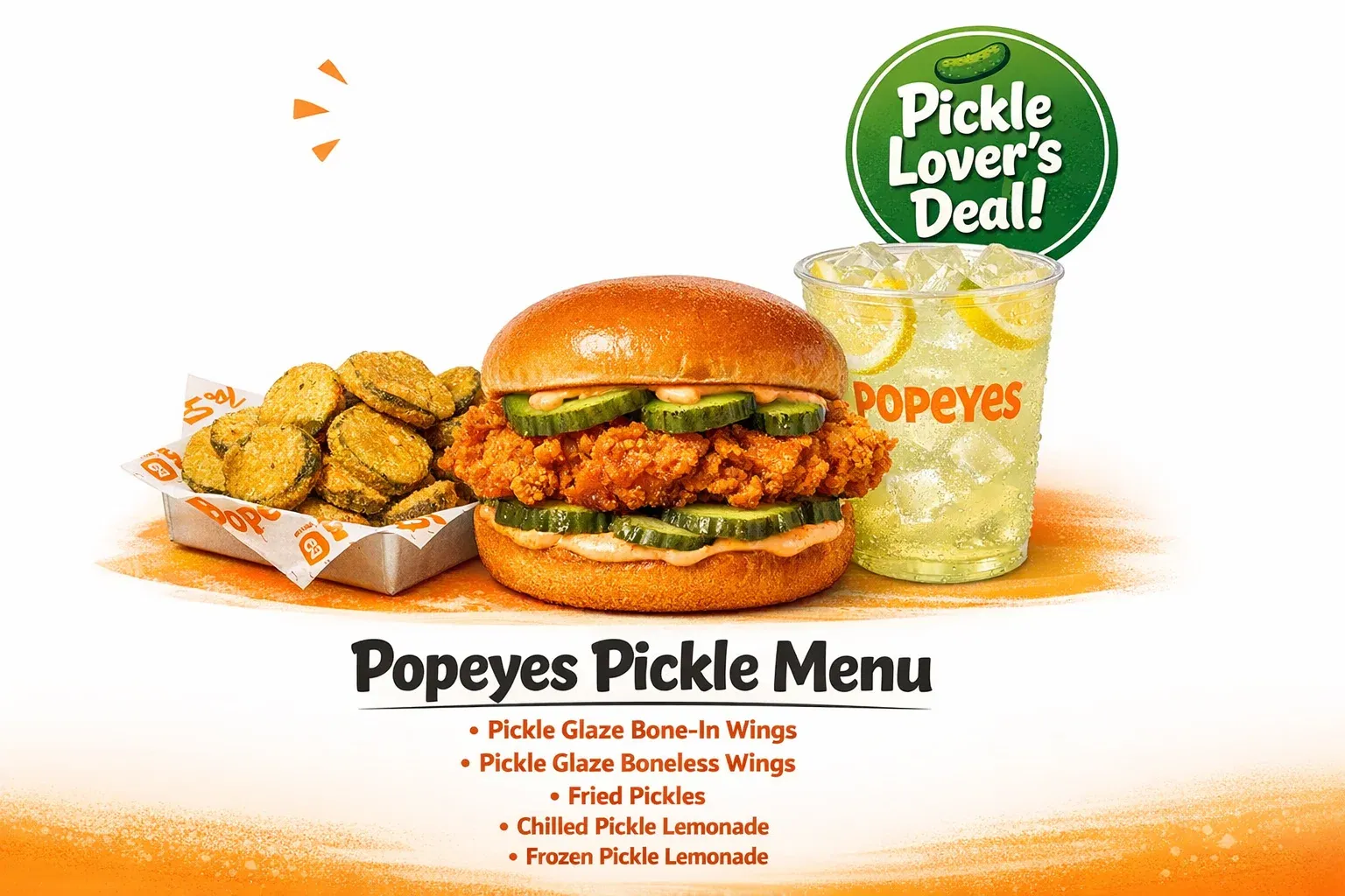 Popeyes Menu With Prices (2026) Updated Combos, Calories & Deals 32 Popeyes Pickle Menu