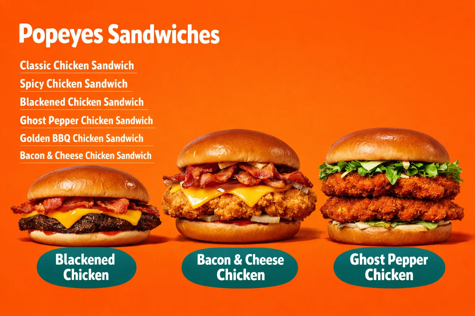 Popeyes Menu With Prices (2026) Updated Combos, Calories & Deals 17 Popeyes Sandwich Menu
