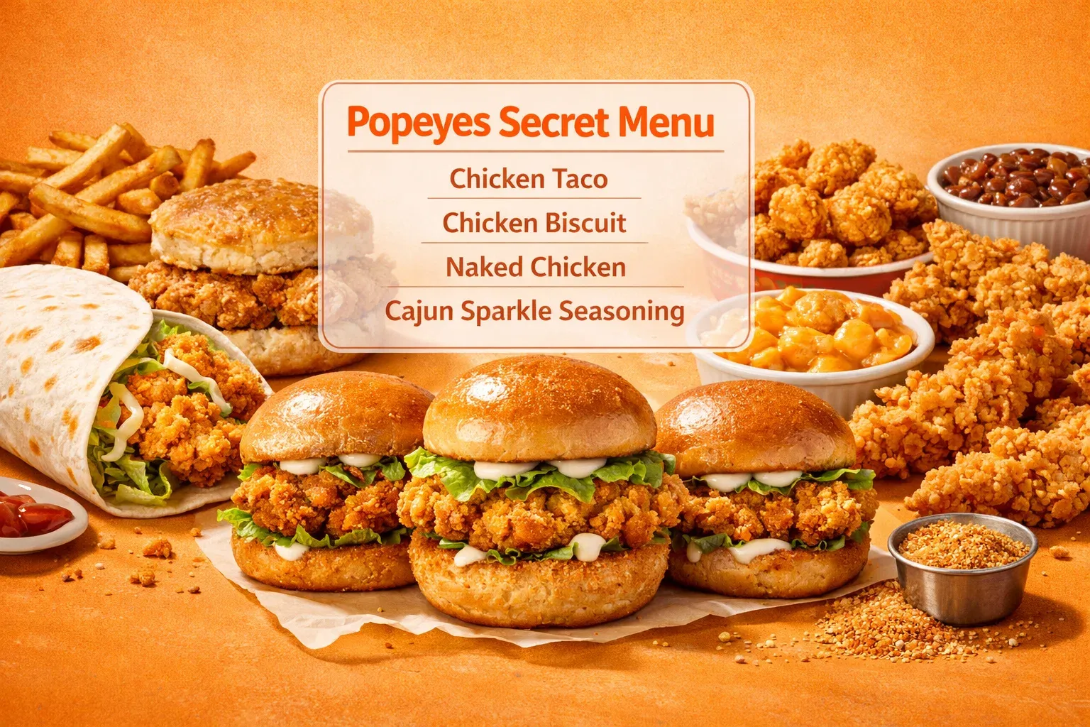 Popeyes Menu With Prices (2026) Updated Combos, Calories & Deals 37 Popeyes Secret Menu