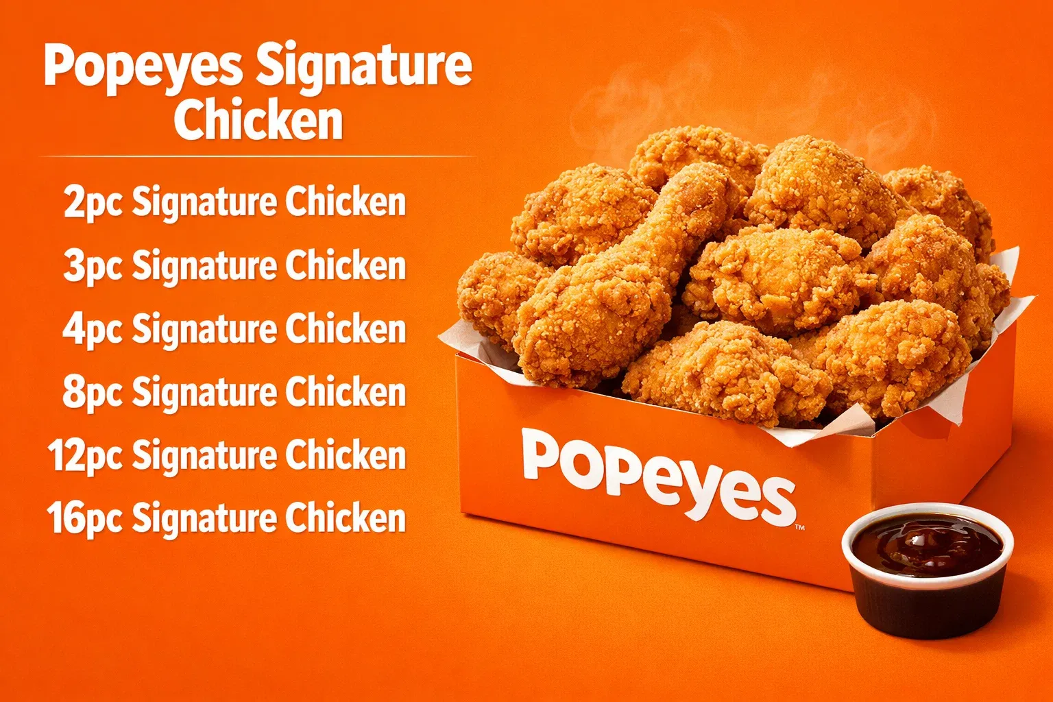 Popeyes Menu With Prices (2026) Updated Combos, Calories & Deals 20 Popeyes Signature Chicken