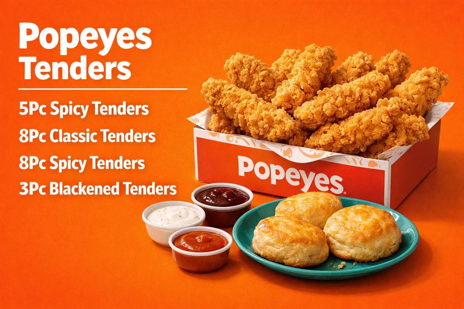 Popeyes Menu With Prices (2026) Updated Combos, Calories & Deals 24 Popeyes Tenders menu