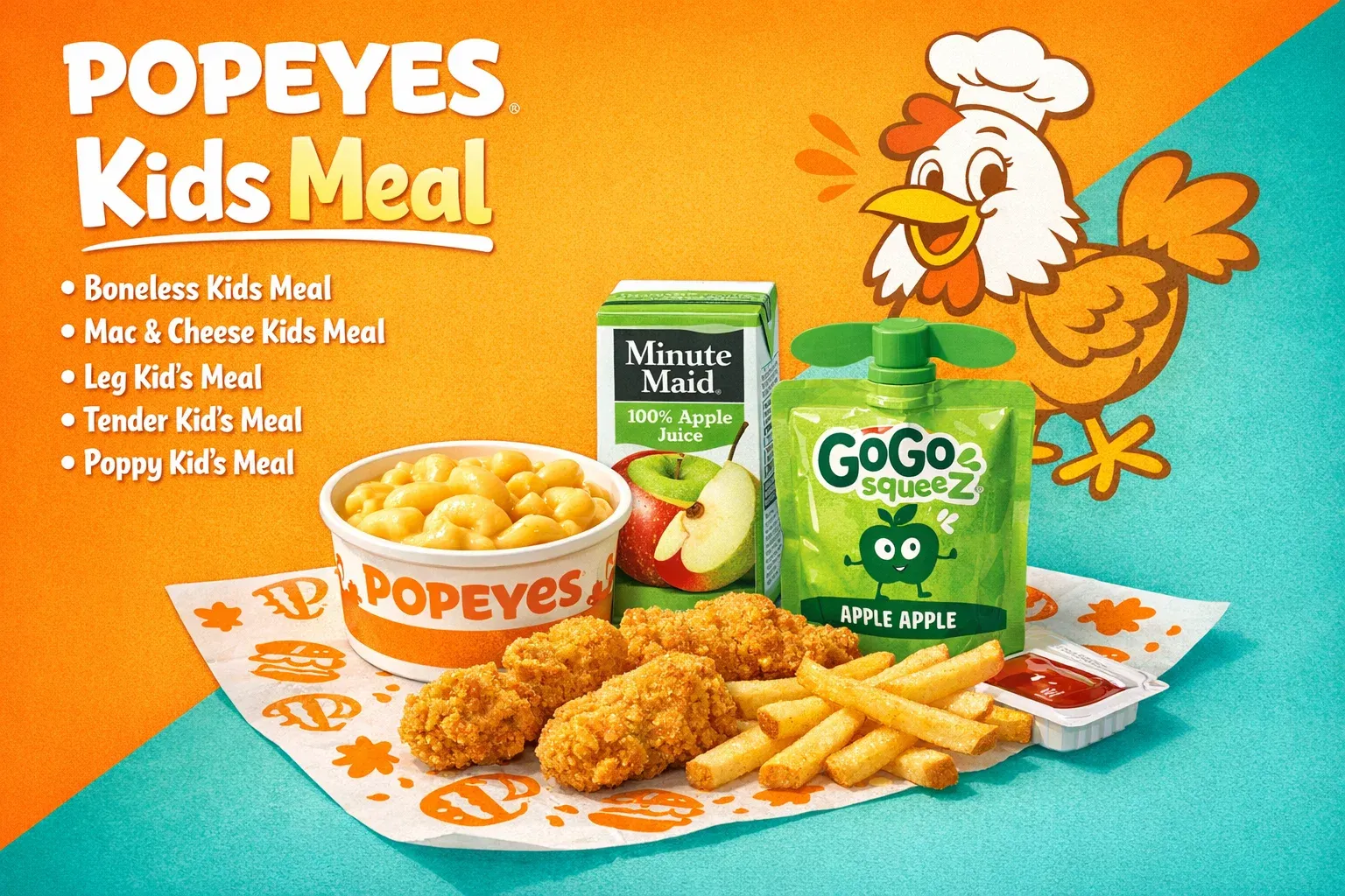 Popeyes Menu With Prices (2026) Updated Combos, Calories & Deals 21 Popeyes Kids Meal