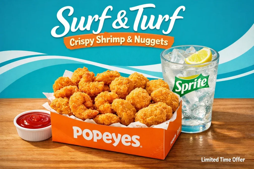 Popeyes Daily Specials in 2026 Real Prices, Weekly Offers & Popeyes Deals on Tuesday 11 surf and turf
