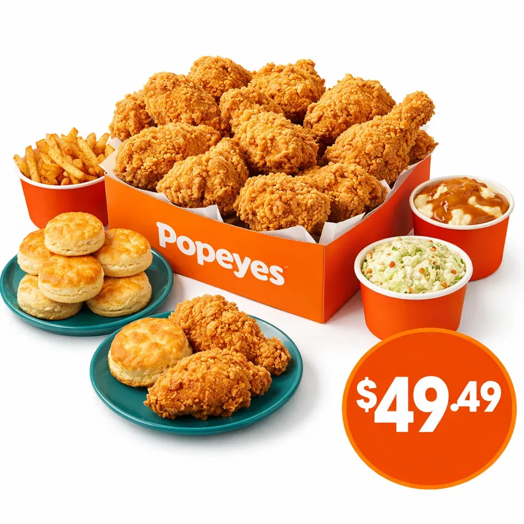 Popeyes Family Meal: Big Flavor, Big Portions for Your Crew 7 16Pc Wing Group Pack
