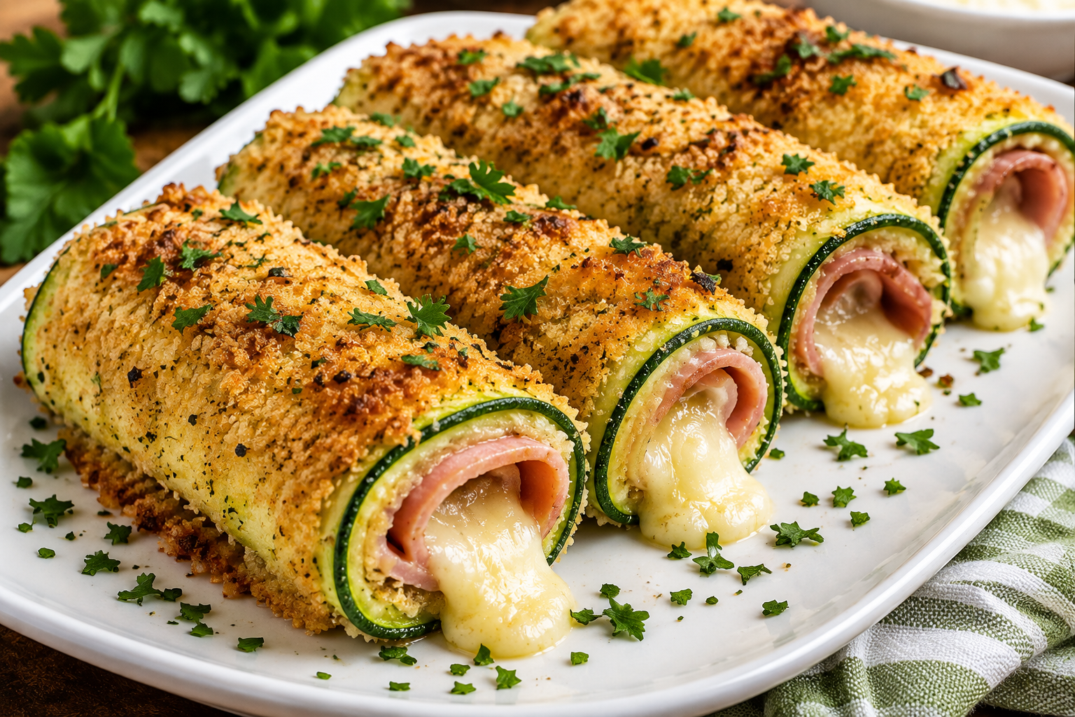Keto Zucchini Cordon Bleu – Cheesy, Crispy & High-Protein 1 f67b1398 178d 4be3 b63e 323b7767122f