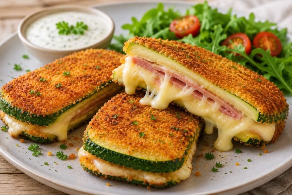 Cheesy Zucchini Cordon Bleu – Easy Low-Carb Mediterranean Recipe 1 14