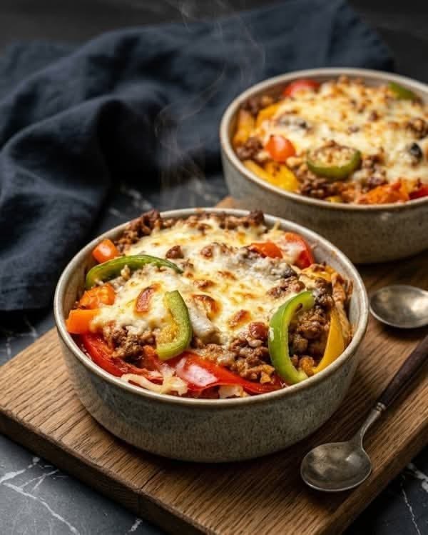High-Protein Crustless Pizza Bowl – Cheesy Low-Carb Pizza Dinner 1 24