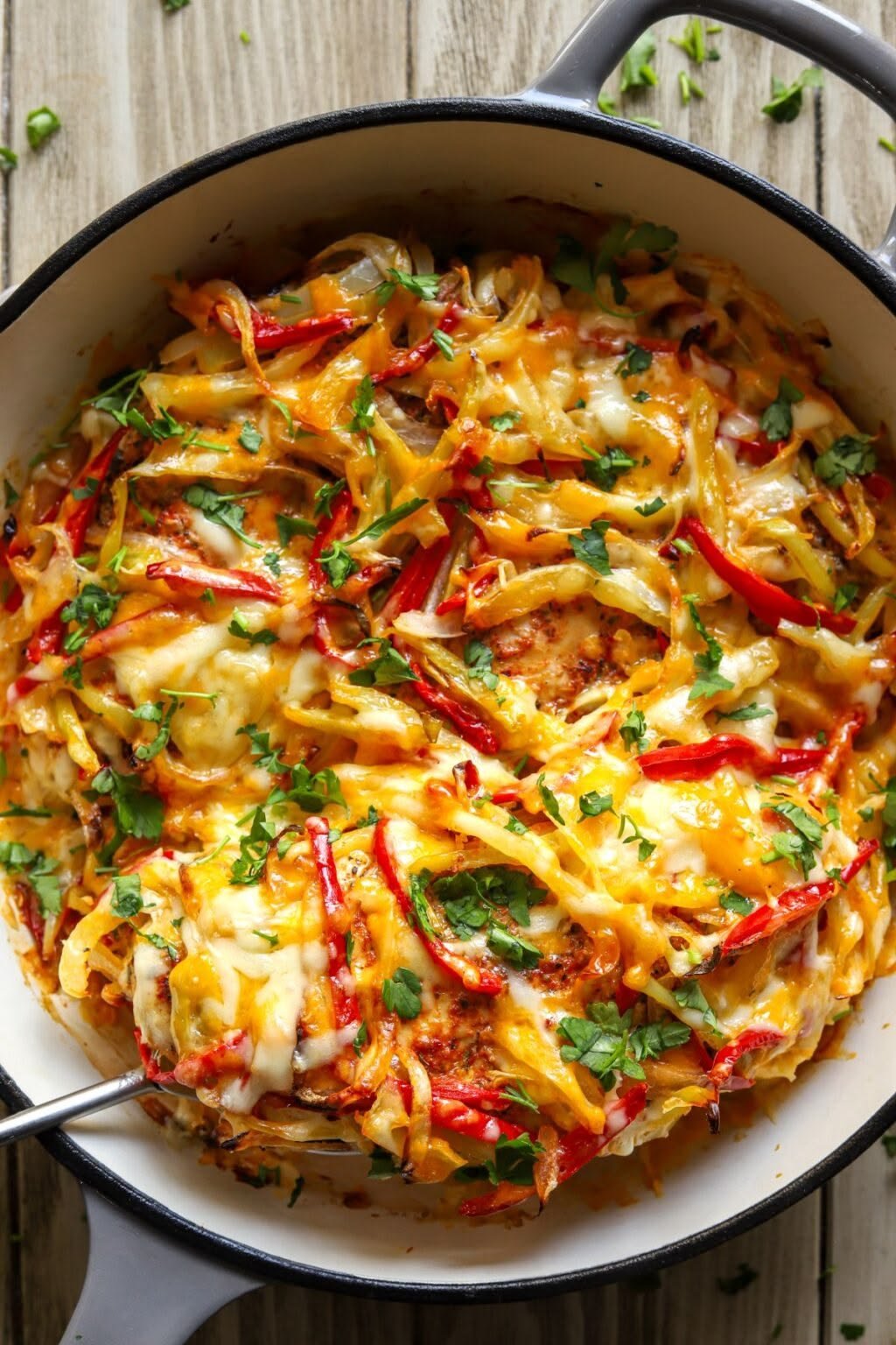 Easy Cheesy Fajita Chicken Bake with Peppers & Mozzarella 1 30