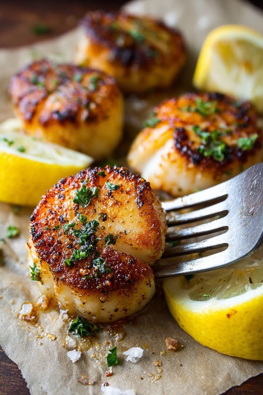 Garlic Butter Air Fryer Scallops – Easy Low-Carb Seafood Recipe 1 7