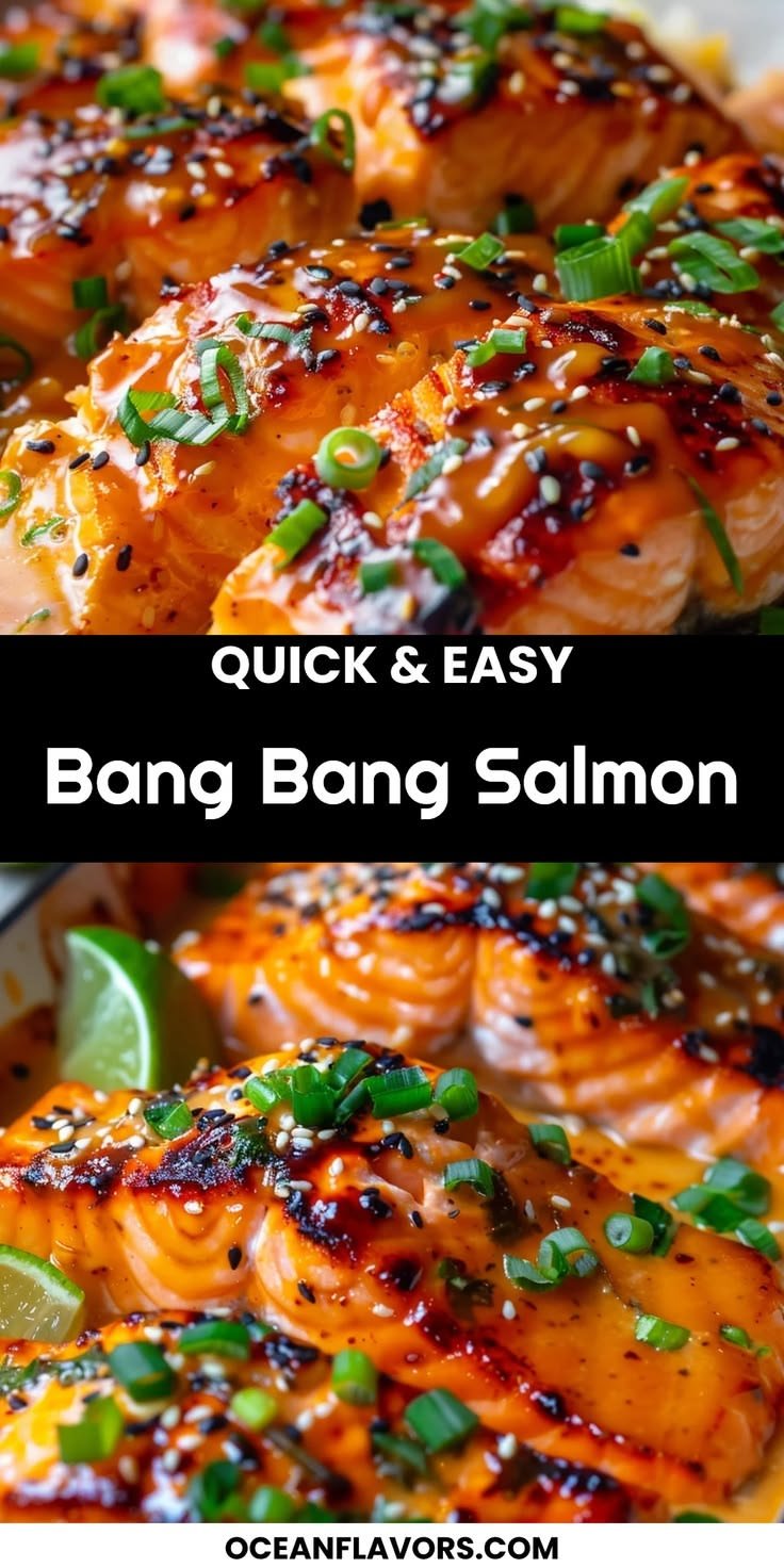 15-Minute Bang Bang Salmon with 56 g Protein — Easy High-Protein Dinner 1 Bang Bang Salmon 56 gm Protein Made Perfect in Just 15 Minutes