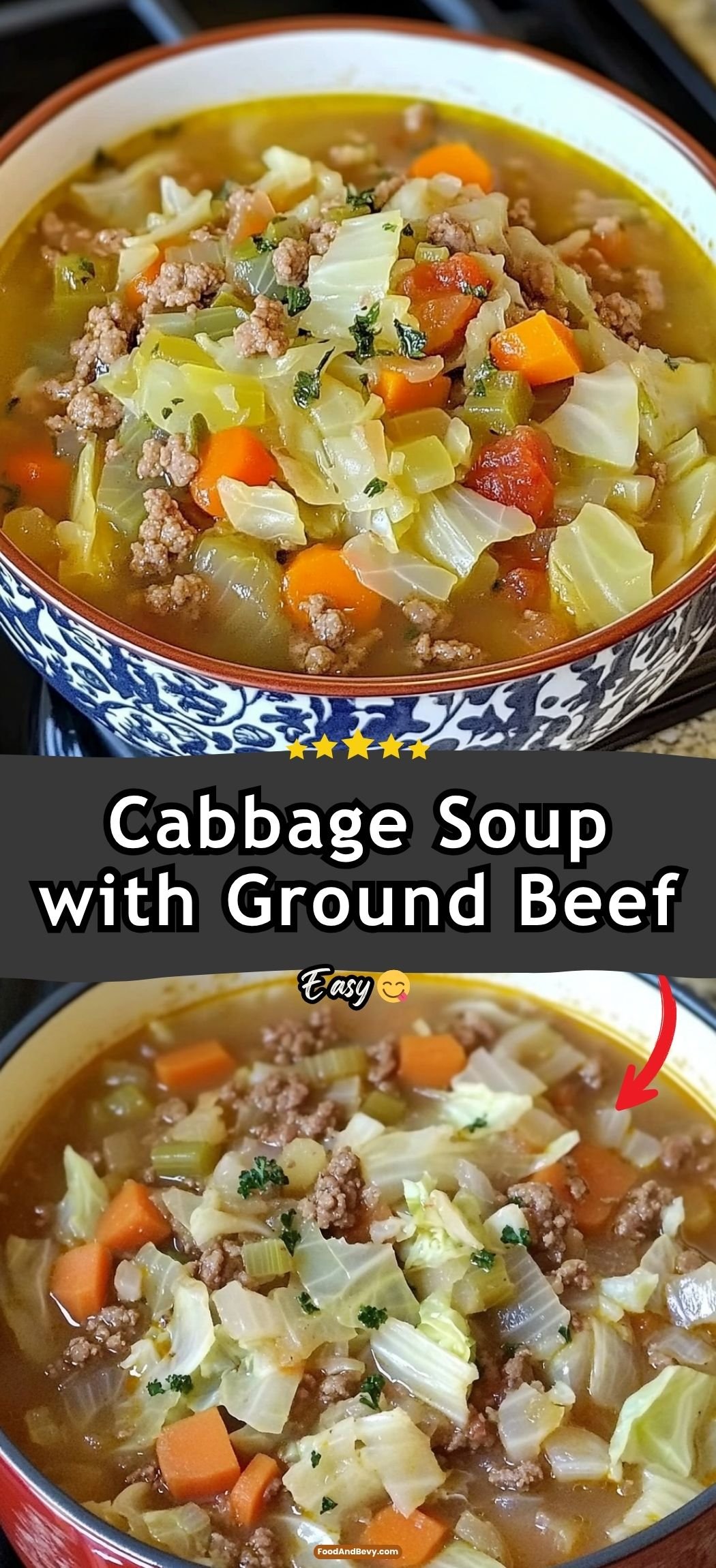 Cabbage Soup with Hamburger – Hearty Savory Comforting