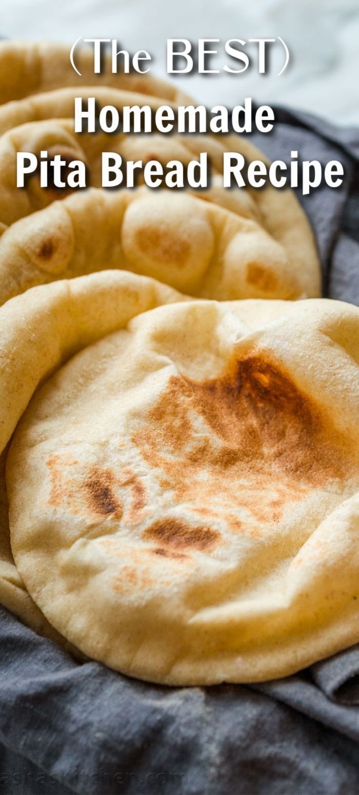 Homemade Pita Bread Soft Puffy