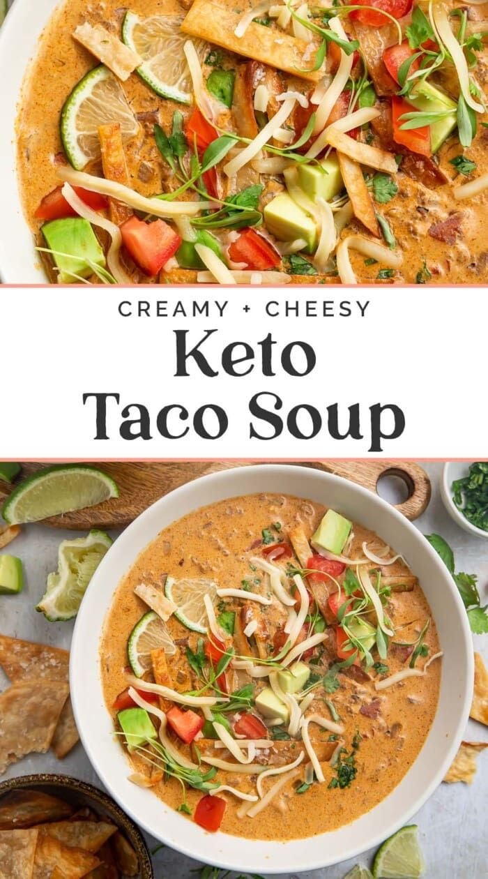 Keto Creamy Taco Soup
