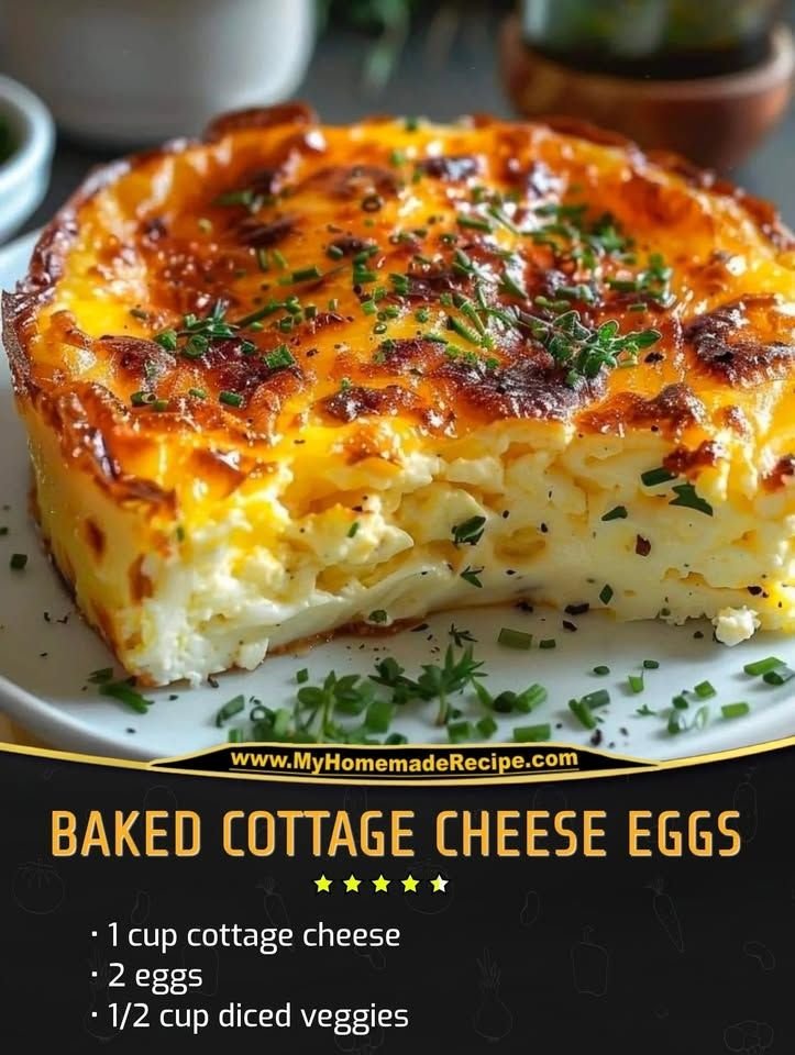 One egg. Cottage cheese. Thats it. Unreal