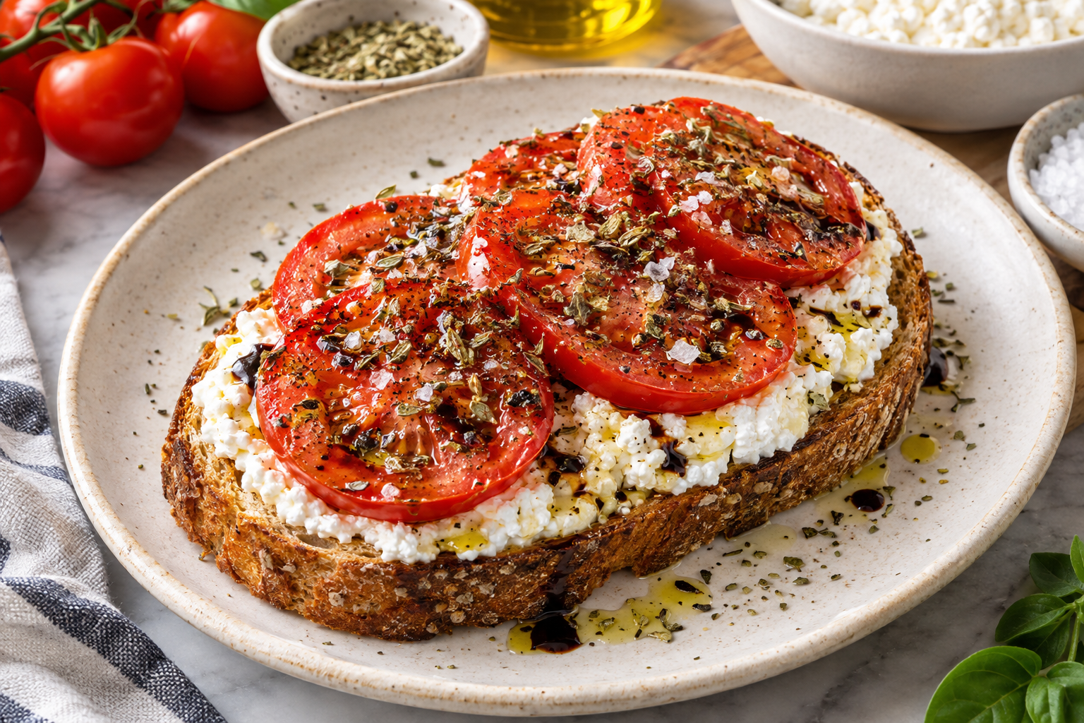 cottage chesse tomato
