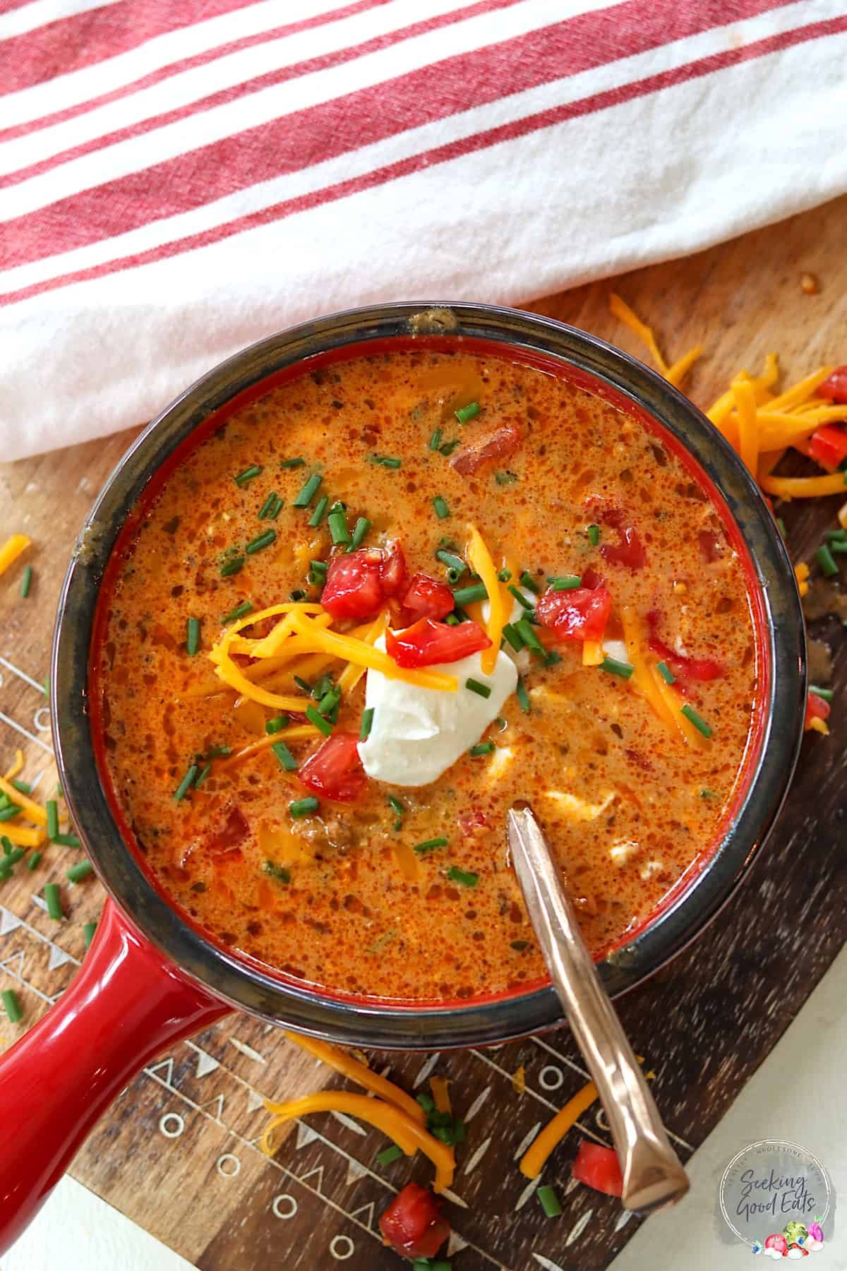 creamy taco soup portrait 2