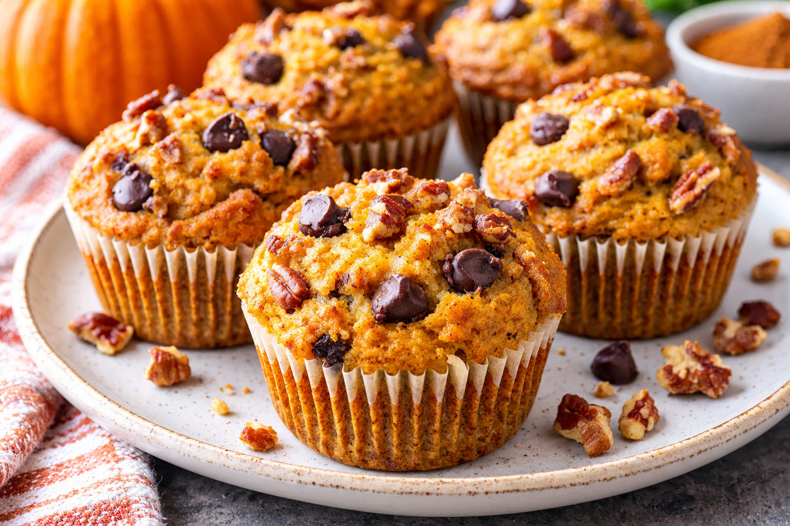 Soft & Moist Keto Pumpkin Spice Muffins 1 136