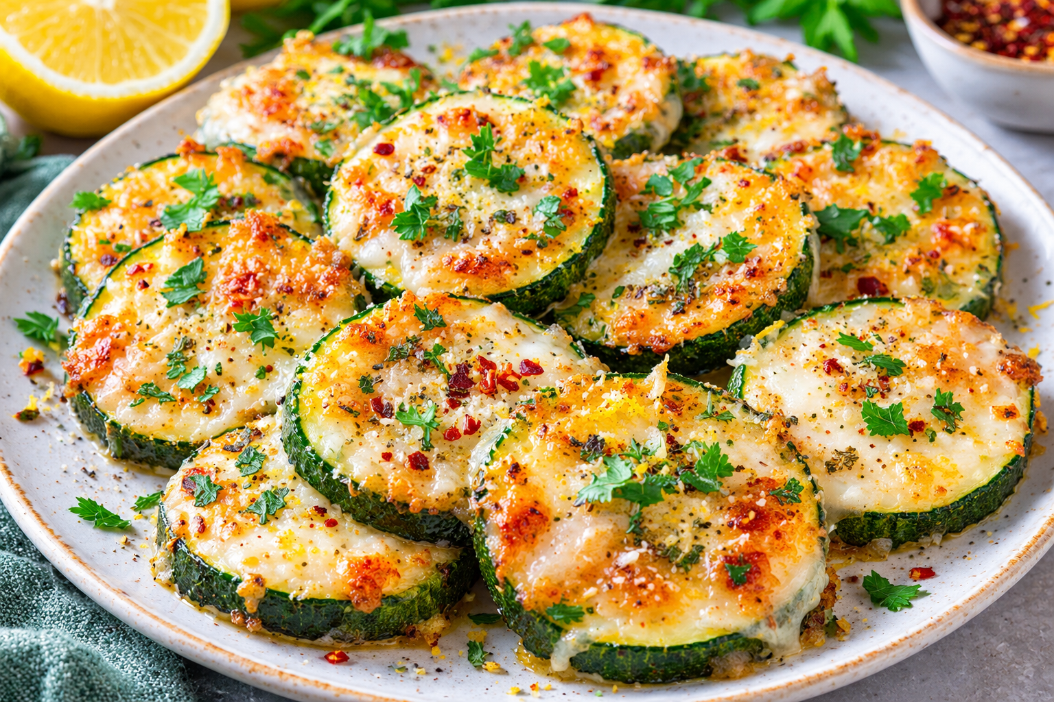 Anti-Inflammatory Cheesy Zucchini Rounds | Low-Carb & Cheesy 1 147