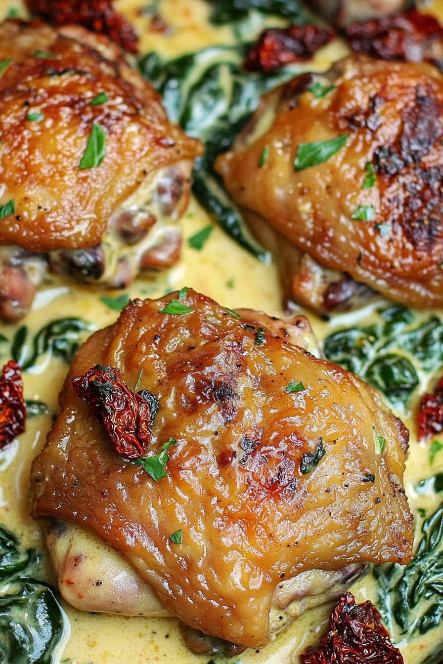 Keto Crockpot Tuscan Chicken – Creamy, Easy High-Protein Dinner 1 210