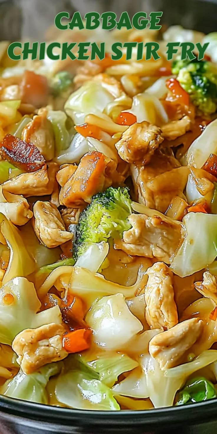 Easy Garlic Chicken and Cabbage Skillet: A High-Protein, Low-Carb Dinner 1 BBBBBBB