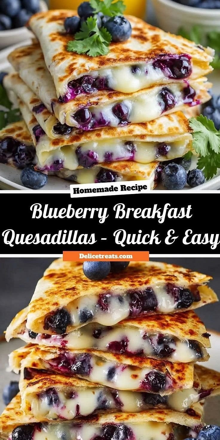 Blueberry Breakfast Quesadillas
