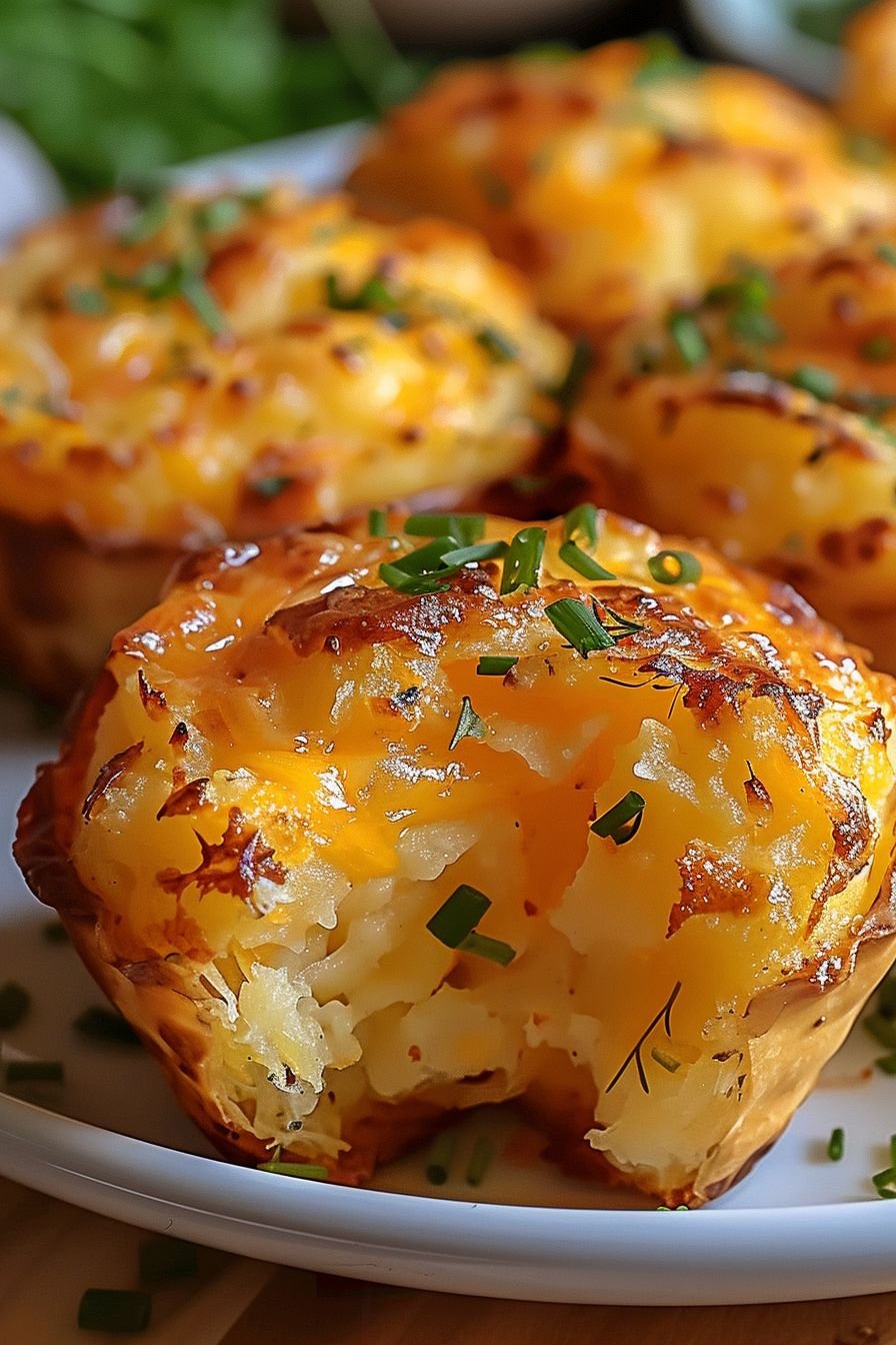 CHEESY MASHED POTATO PUFFS