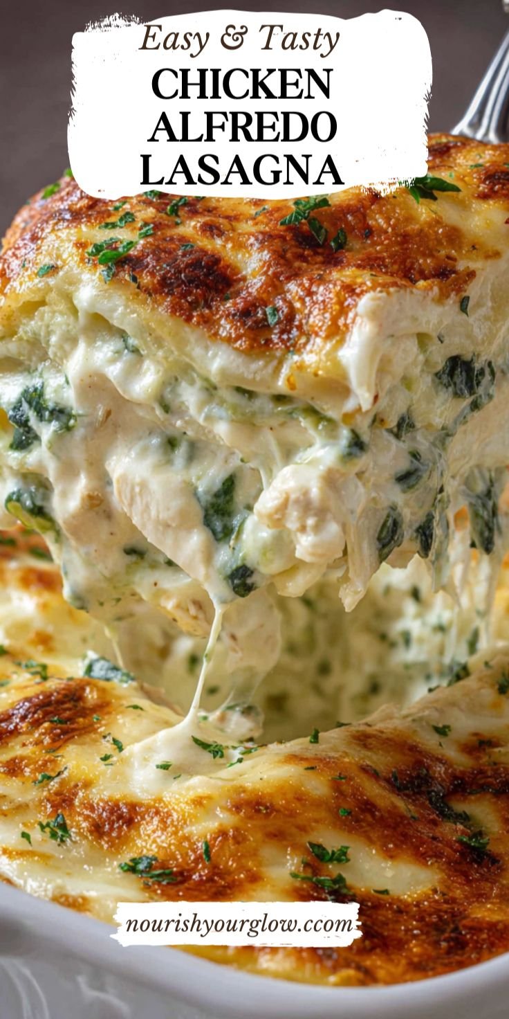 Creamy Alfredo Lasagna – Easy Cheesy Comforting