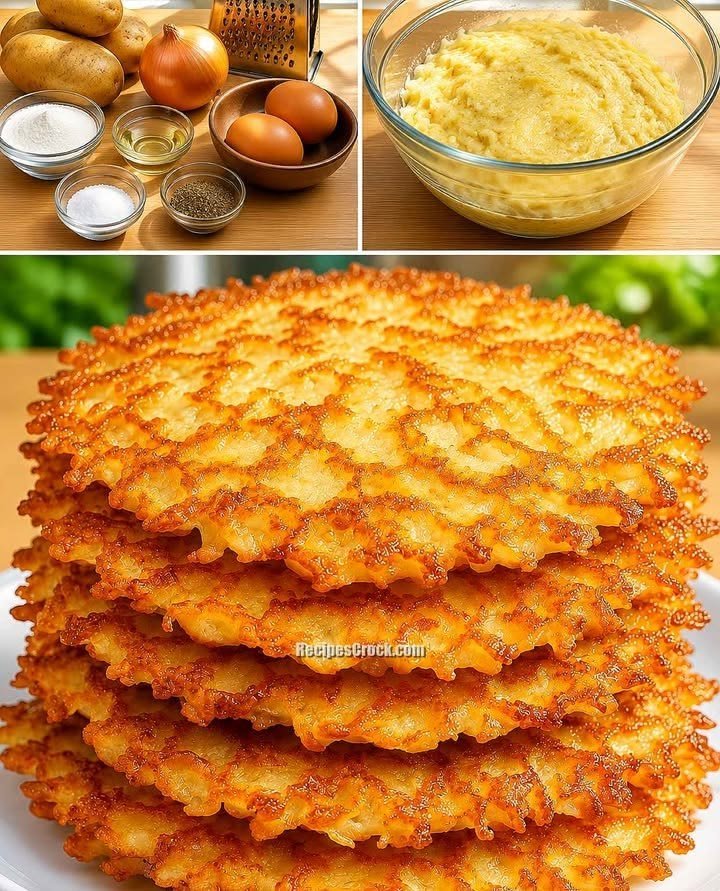 Crispy Golden Potato Pancakes with Garlic Yogurt Sauce 1 Crispy Golden Potato Pancakes – Easy Homemade Potato Pancakes with Garlic Yogurt Sauce