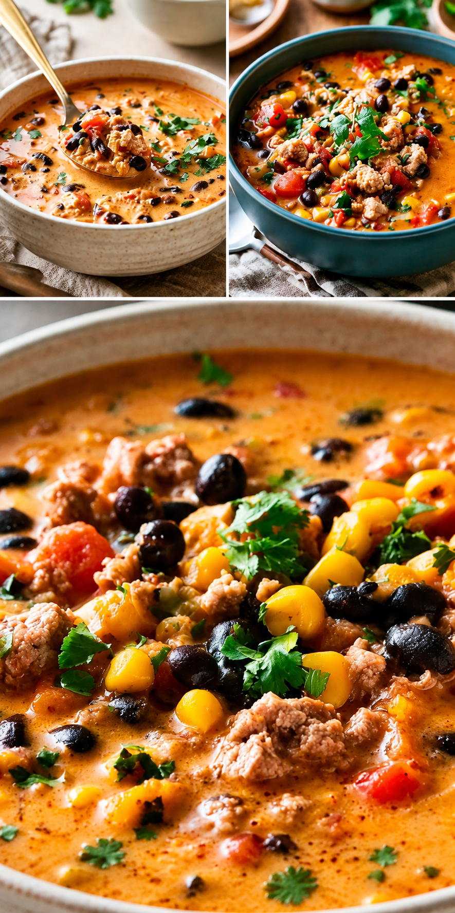 Turkey Taco Protein Soup with Black Beans | High Protein, Low Carb 1 GGGGGGGGG