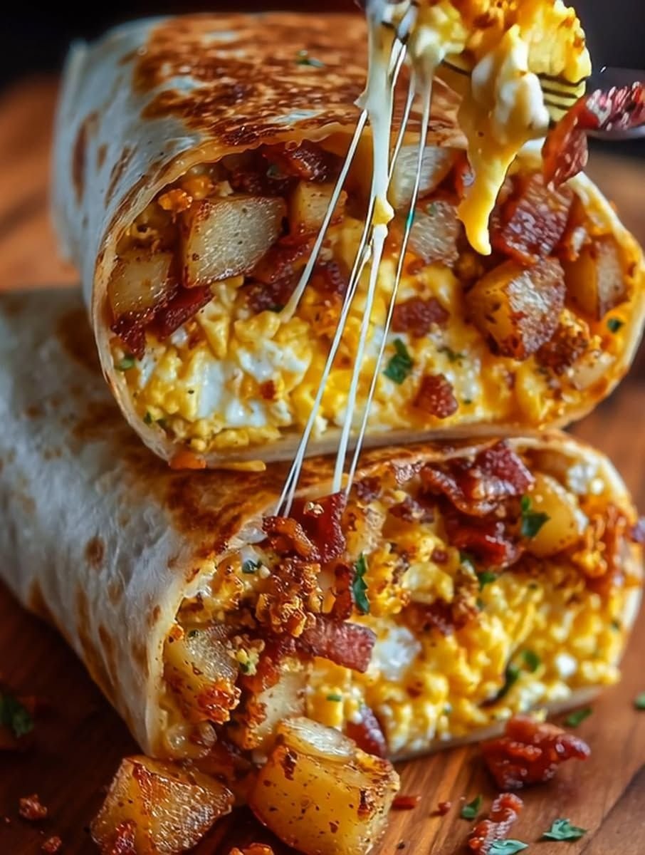 Easy High-Protein Breakfast Wraps with Eggs & Chicken 1 HIGH PROTEIN BREAKFAST WRAPS