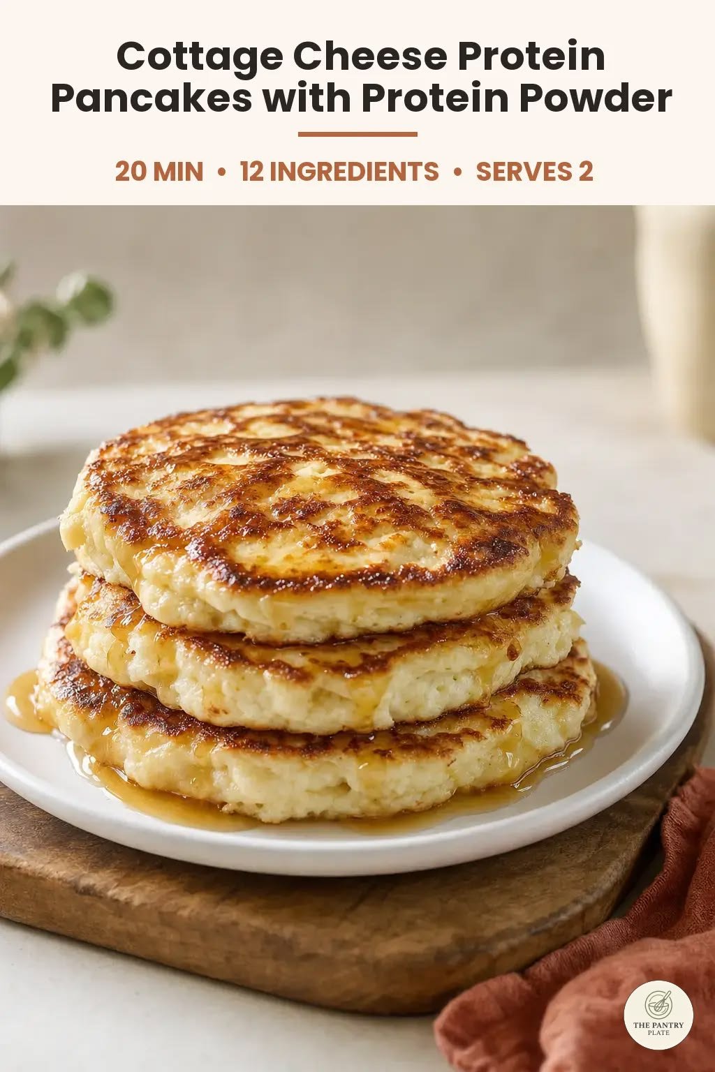 High Protein Cottage Cheese Pancakes