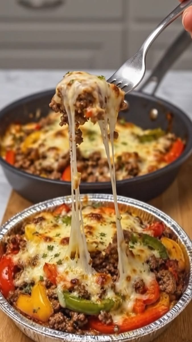 High Protein Low Carb Crustless Pizza Bowl – Easy Keto Dinner 1 High Protein Low Carb Crustless Pizza Bowl – Easy Keto Dinner