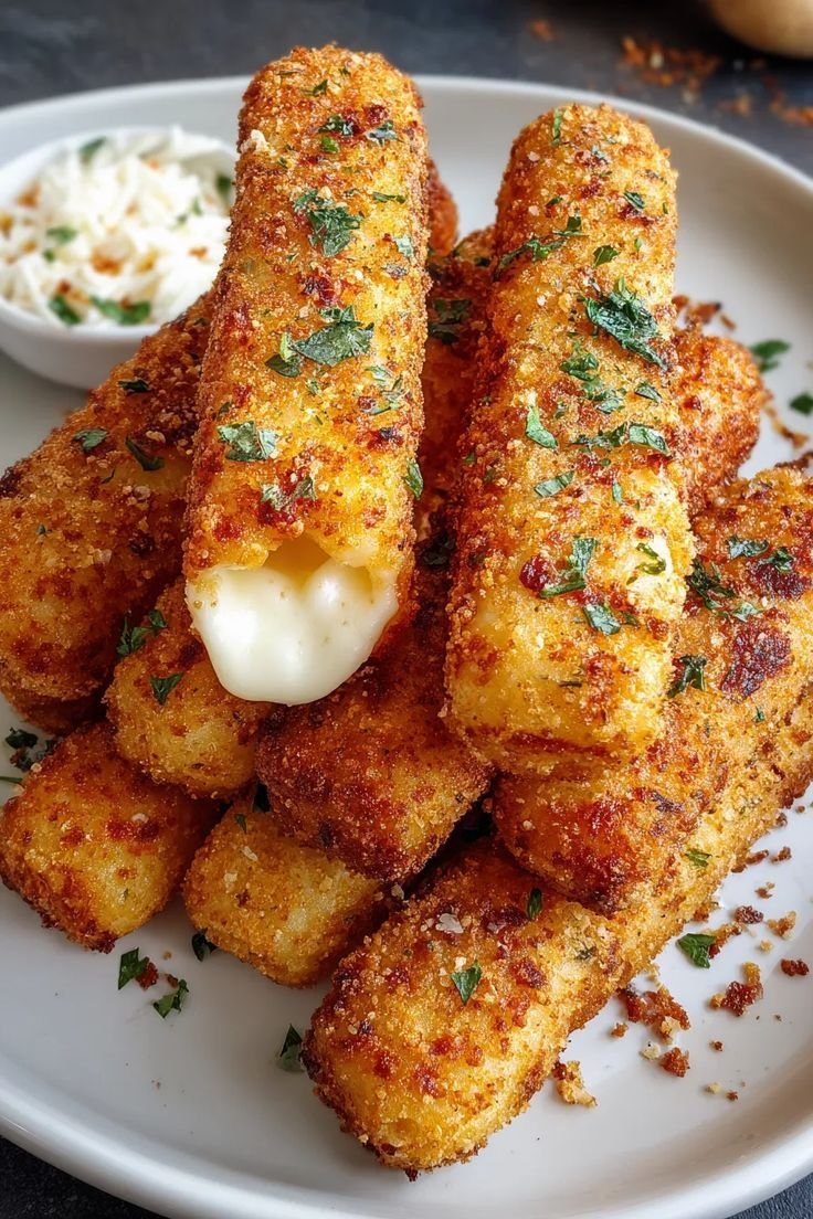 Crispy Potato Cheese Sticks – High-Protein Low-Carb Snack 1 Potato Cheese sticks