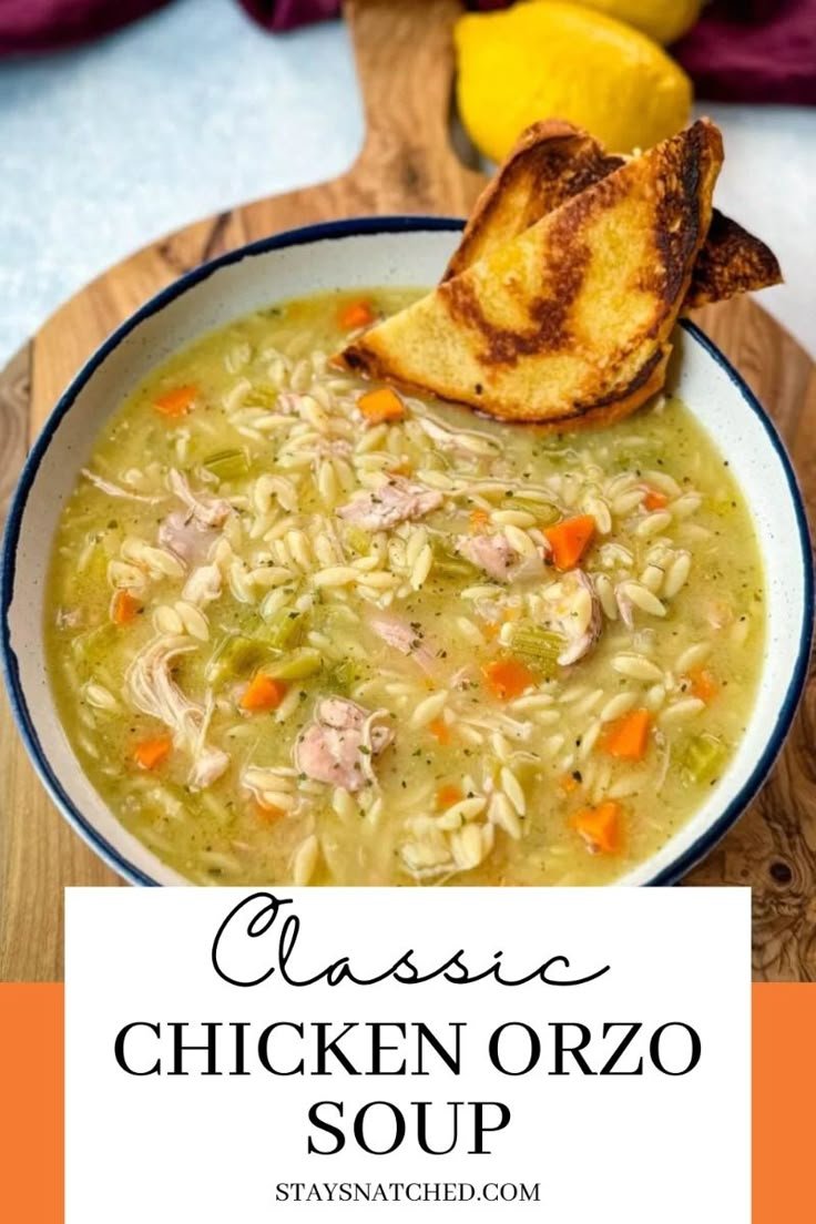 creamy high protein chicken and rice soup for a cozy satisfying meal