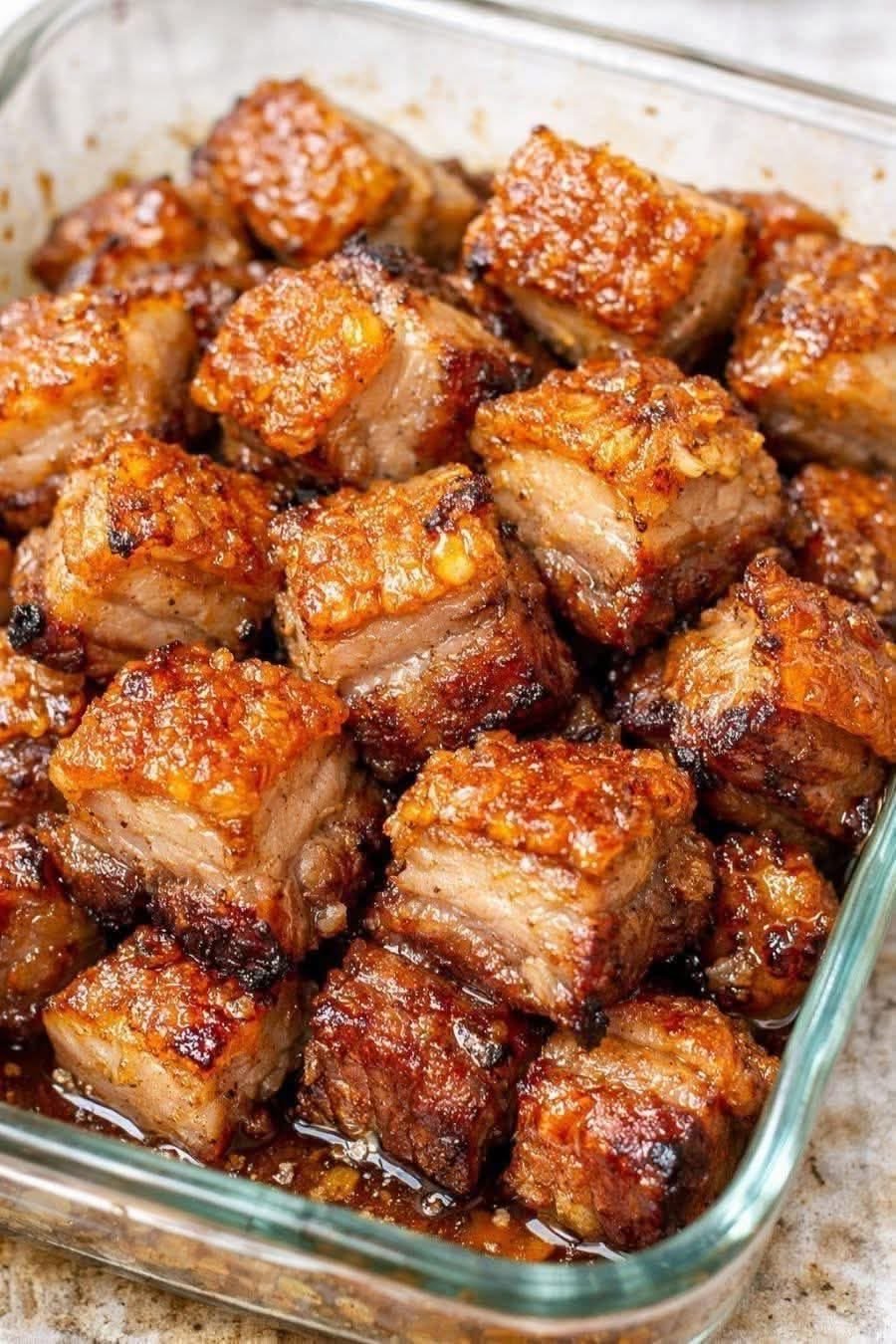 crispy pork belly bites easy 3 ingredient honey glazed pork belly 2001