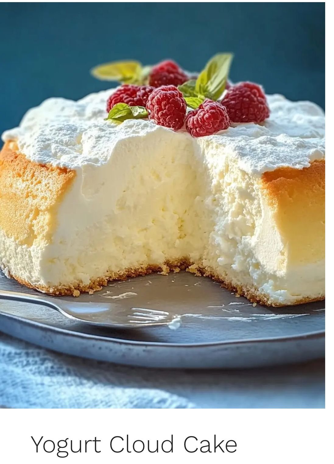 high protein cloud yogurt cake ultra fluffy light low carb