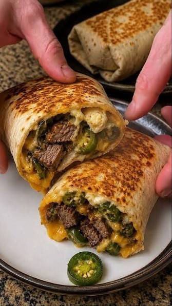 High-Protein Jalapeño Popper Steak Wraps – Creamy Low-Carb Dinner 1 images 1