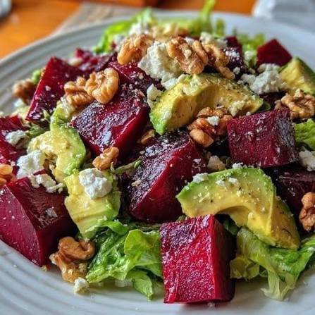 Beetroot Avocado Feta Salad – Healthy Low-Carb Salad Recipe 1 images 19