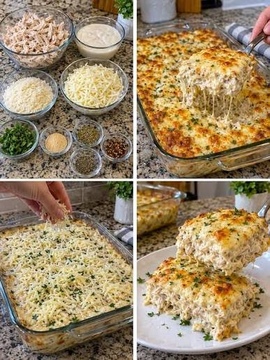 Low-Carb Chicken Alfredo Lasagna – Easy 45g Protein Comfort Meal 1 images 33