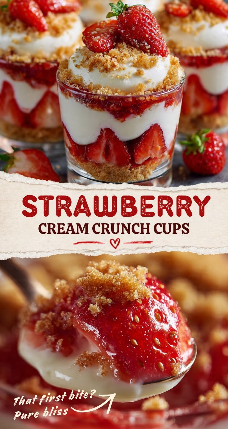 strawberry cream dessert cups 1